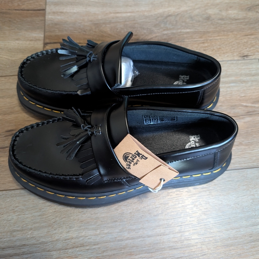 NWT Dr. Martens, Black, Adrian Loafer, Smooth Leather - Picture 2 of 13